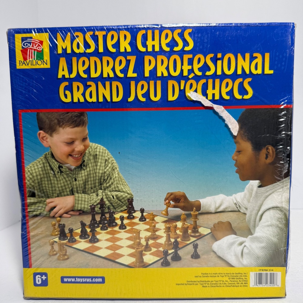 Vintage 1999 Toys R US Pavillion Master Chess New Sealed